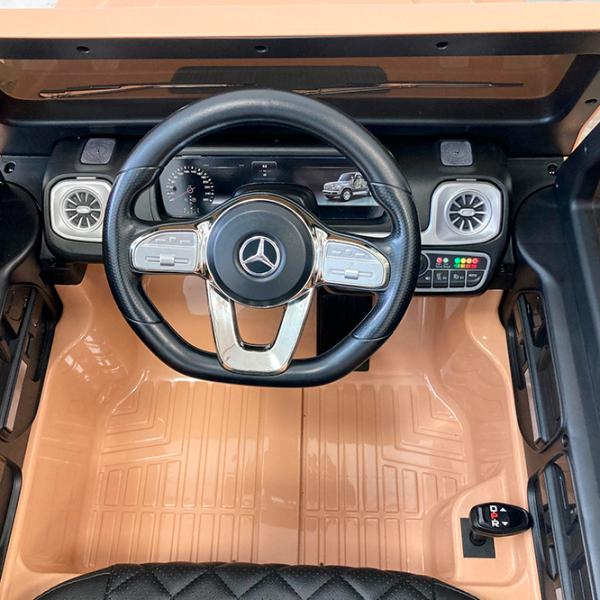 Mașină electrică Mercedes-Benz G500 Richi Tichi MX627 / 3 7 km/h / 30 kg / 3+ / Beige photo 8
