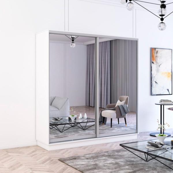 Dulap Mobildor-Lux Fox 210 x 60 x 230 / PAL / Alb photo 2