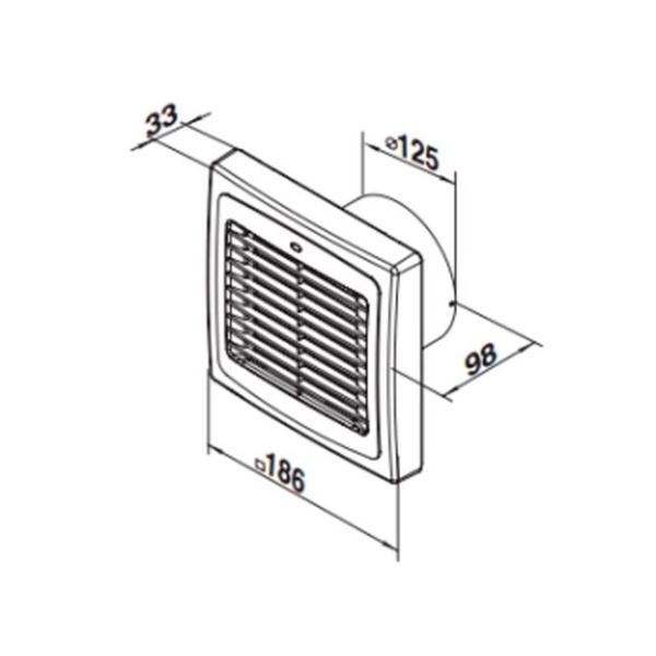 Ventilator de evacuare Ventika MATIC D 125 AA 22 W / 185 m3/oră photo 4