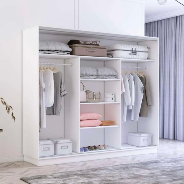 Dulap Mobildor-Lux Fox 270 x 60 x 230 / PAL / Alb photo 2