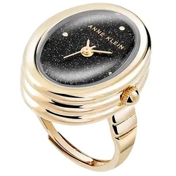 Inel cu ceas pentru femei ANNE KLEIN AK/5126RINGBK Cuarț / 17 mm photo 1 Inel cu ceas pentru femei ANNE KLEIN AK/5126RINGBK Cuarț / 17 mm photo 1