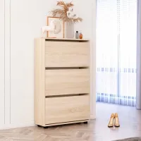 Dulap pentru încălțăminte Mobildor-Lux LEO Slim 125 x 90 x 16 /Sonoma /Sonoma photo 2