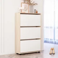 Dulap pentru încălțăminte Mobildor-Lux LEO Slim 125 x 90 x 16 /Sonoma /Sonoma photo 2