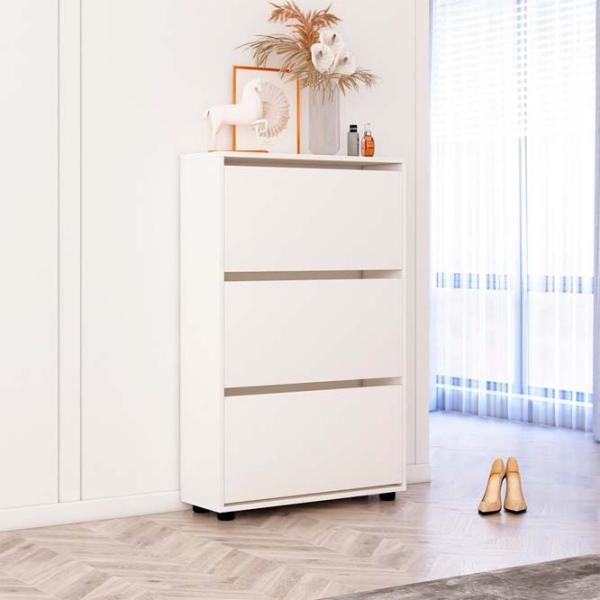 Обувной шкаф Mobildor-Lux LEO Slim 125 x 90 x 16см /White /Белый photo 2 Обувной шкаф Mobildor-Lux LEO Slim 125 x 90 x 16см /White /Белый photo 2