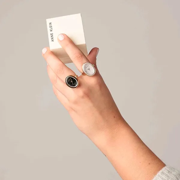 Кольцо с часами для женщин ANNE KLEIN AK/5128RINGYM Кварцевый / 17 мм photo 5
