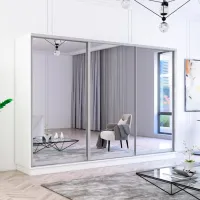 Dulap Mobildor-Lux Fox 330 x 60 x 220 / PAL / Alb photo 3