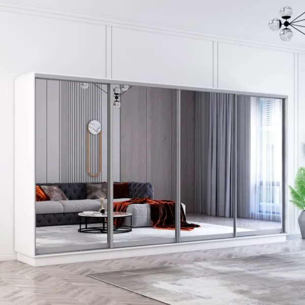 Шкаф Mobildor-Lux Fox 370 x 60см x 220 / ЛДСП / Белый photo 2