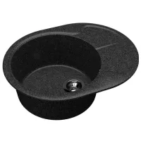 Chiuvetă Dr.Gans Berta 620 58 x 47 / Piatră artificială / Black