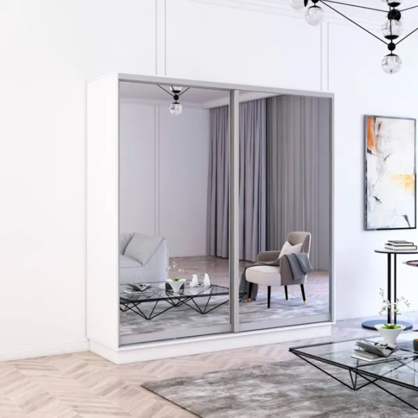 Шкаф Mobildor-Lux Fox 230 x 60см x 210 / ЛДСП / Белый photo 2