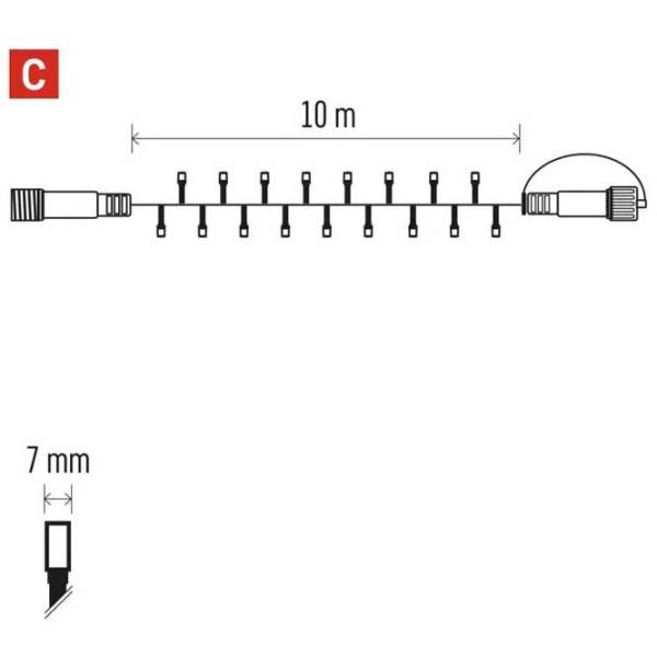 Гирлянды LED EMOS D2AW04  / Тёплый белый photo 4