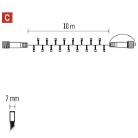 Гирлянды LED EMOS D2AW03 / Тёплый белый photo 4