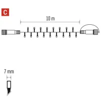 Гирлянды LED EMOS D2AC03 / Белый photo 3