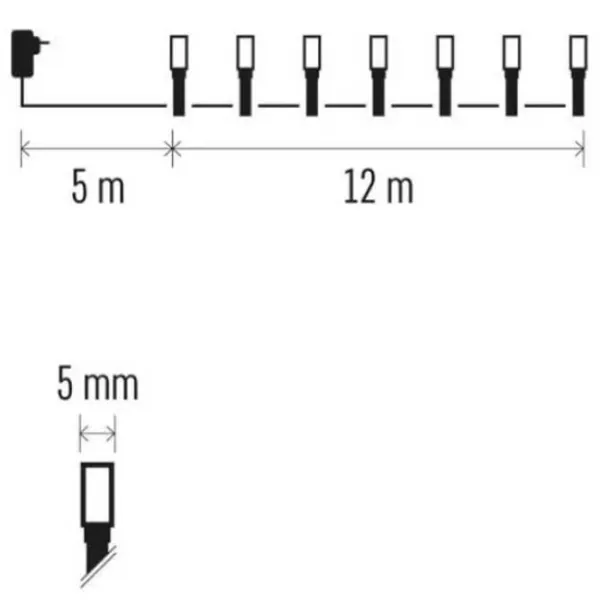 Гирлянды LED EMOS D4AW03  / Тёплый белый photo 4