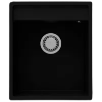 Chiuvetă SanDonna Emma 490 49 x 49 / Cuarț / Black