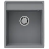 Chiuvetă SanDonna Emma 490 49 x 49 / Cuarț / Gray