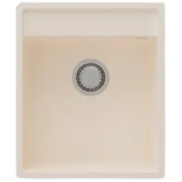 Chiuvetă SanDonna Emma 490 49 x 49 / Cuarț / Beige