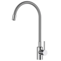 Baterie pentru bucătărie SanDonna VOR58828 Mono comandă / flexibil / Alamă / Gray