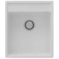 Chiuvetă SanDonna Emma 490 49 x 49 / Cuarț / White