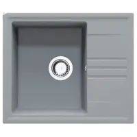 Chiuvetă SanDonna Alina 590 59 x 50 / Cuarț / Gray