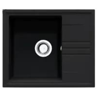 Кухонная мойка SanDonna Alina 590 59 x 50 / Кварц / Черный