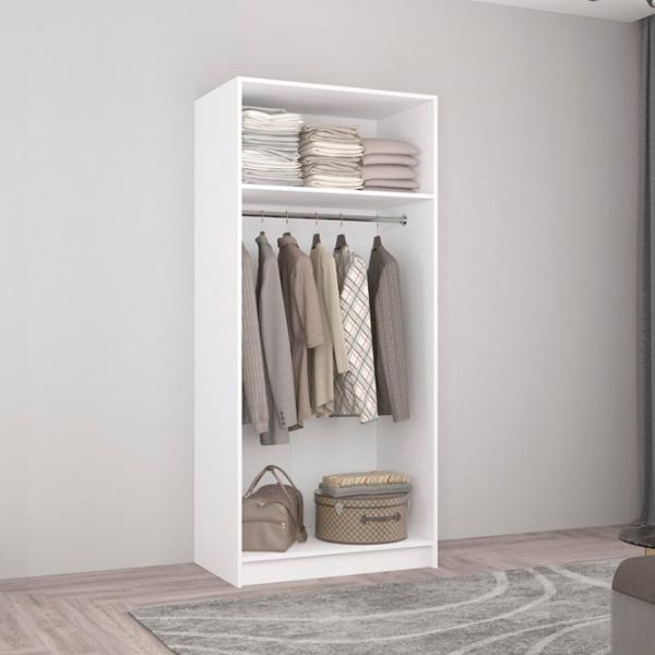 Dulap Mobildor-Lux Smart-Home 90 x 56 x 200 / PAL / Alb photo 3