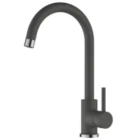 Baterie pentru bucătărie SanDonna VOR58822 Mono comandă / Pivotantă / Alamă / Black
