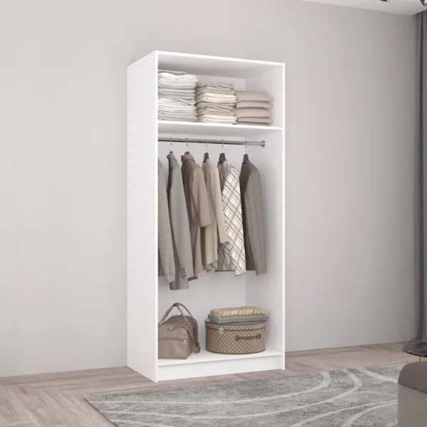 Шкаф Mobildor-Lux Smart-Home 80 x 56см x 200 / ЛДСП / Белый photo 2