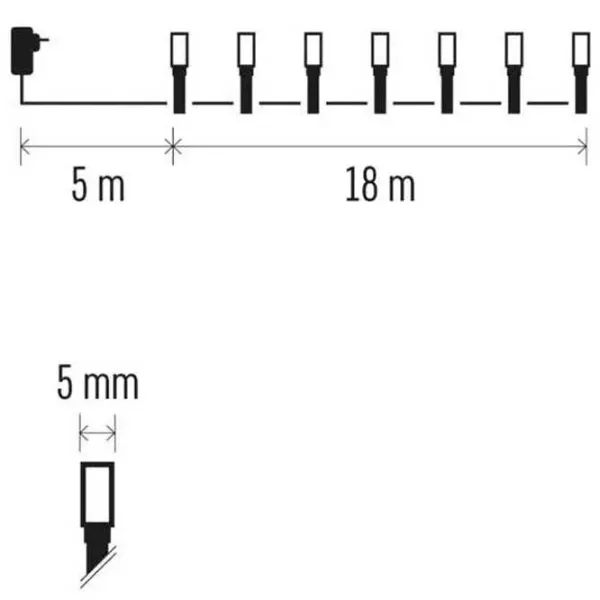 Гирлянды LED EMOS D4AC04  / Белый photo 2