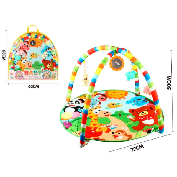 Covoraş pentru joc Hola Toys 26801 (8600021626801) 0+/ Rotund/ Multicolor photo 2