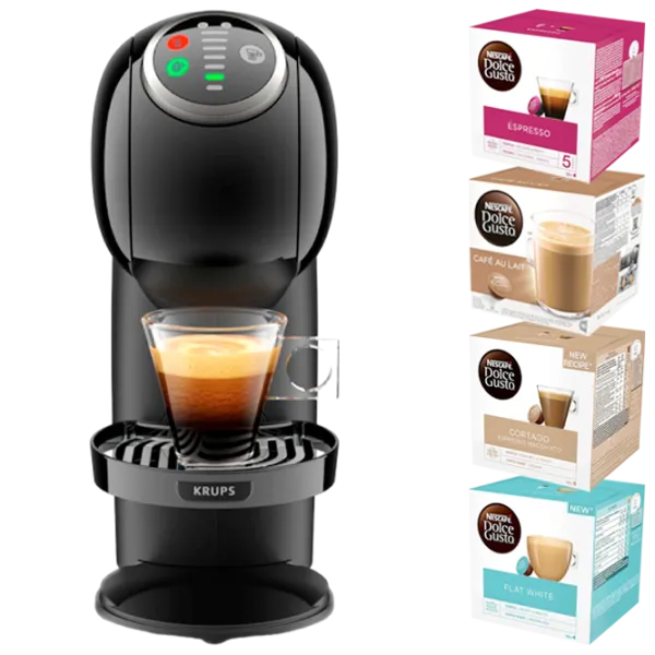 Aparat de cafea KRUPS KP340810 + Cafea Nescafe Dolce Gusto / 0.8 l / Black photo 1