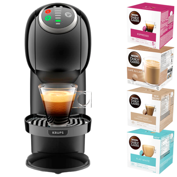 Aparat de cafea KRUPS KP340810 + Cafea Nescafe Dolce Gusto / 0.8 l / Black photo 1