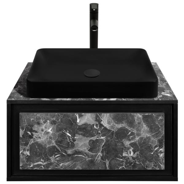 Seturi mobilă de baie Aquatoria 51.02 PAL / Black photo 1