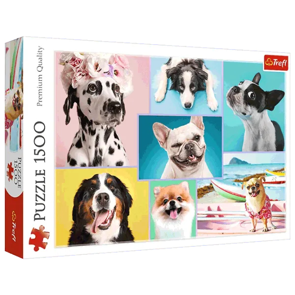 Puzzle Trefl Cute Dogs 12+/ Numărul de piese: 1500 photo 1 Puzzle Trefl Cute Dogs 12+/ Numărul de piese: 1500 photo 1