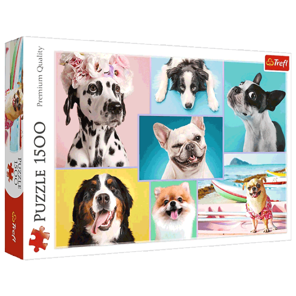 Puzzle Trefl Cute Dogs 12+/ Numărul de piese: 1500 photo 1 Puzzle Trefl Cute Dogs 12+/ Numărul de piese: 1500 photo 1