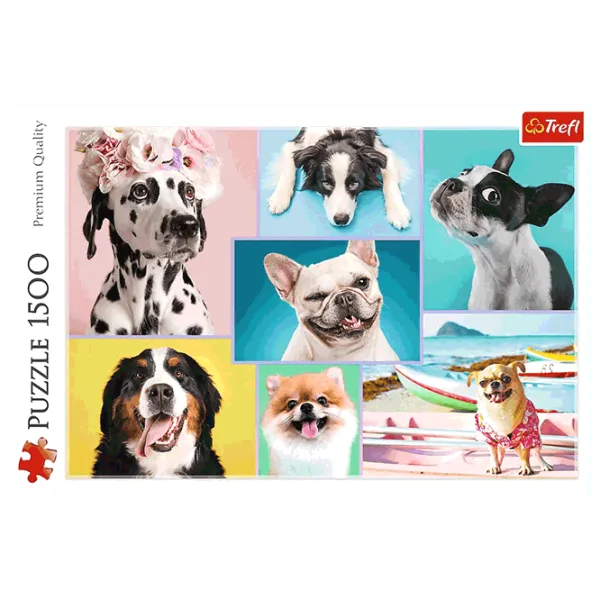 Puzzle Trefl Cute Dogs 12+/ Numărul de piese: 1500 photo 2 Puzzle Trefl Cute Dogs 12+/ Numărul de piese: 1500 photo 2