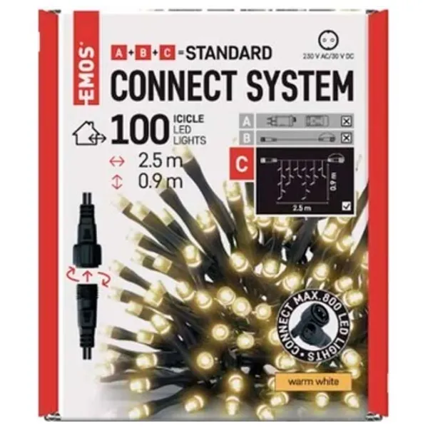 Гирлянды LED EMOS D1CW01  / Тёплый белый photo 4