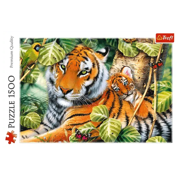 Puzzle Trefl Tigers 12+/ Numărul de piese: 1500 photo 3 Puzzle Trefl Tigers 12+/ Numărul de piese: 1500 photo 3