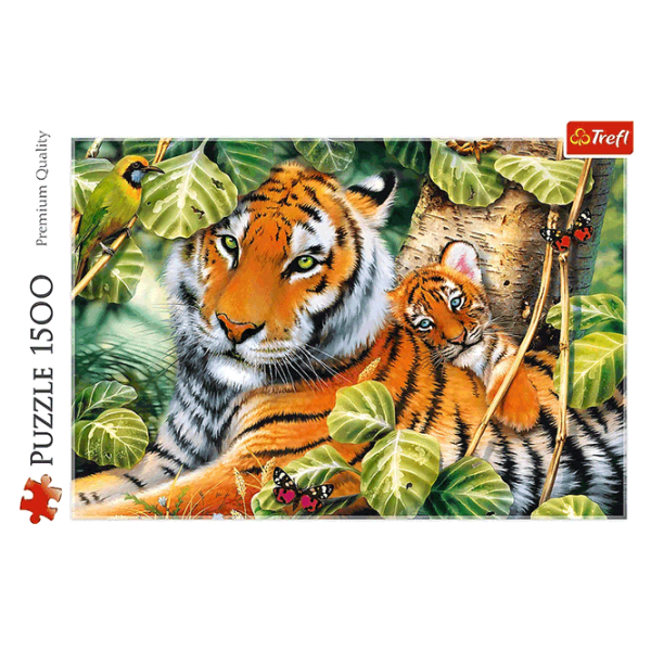 Puzzle Trefl Tigers 12+/ Numărul de piese: 1500 photo 3 Puzzle Trefl Tigers 12+/ Numărul de piese: 1500 photo 3