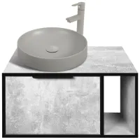 Наборы мебели для ванной комнаты Aquatoria 52.01 ЛДСП / Серый