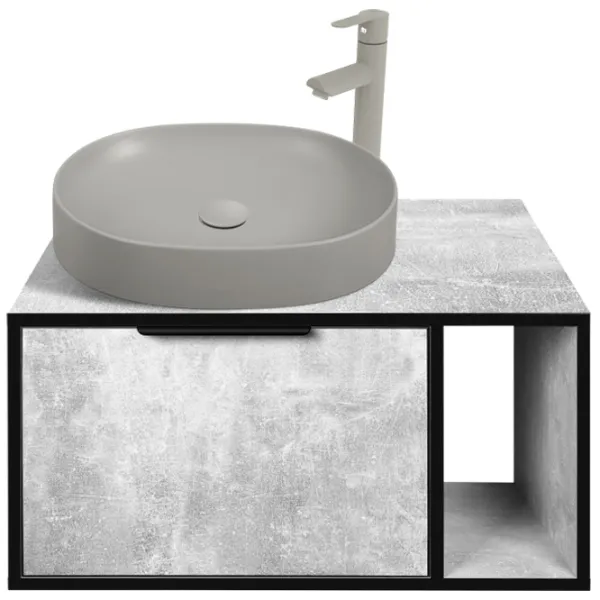 Seturi mobilă de baie Aquatoria 52.01 PAL / Gray photo 1