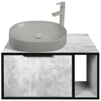 Наборы мебели для ванной комнаты Aquatoria 52.01 ЛДСП / Серый