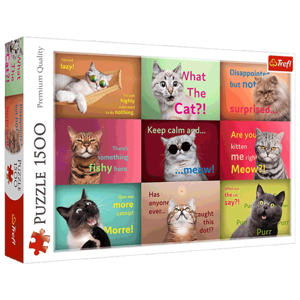 Puzzle Trefl Funny Cats 12+/ Numărul de piese: 1500 photo 1 Puzzle Trefl Funny Cats 12+/ Numărul de piese: 1500 photo 1
