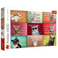 Puzzle Trefl Funny Cats 12+/ Numărul de piese: 1500