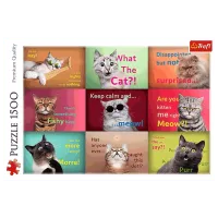 Puzzle Trefl Funny Cats 12+/ Numărul de piese: 1500 photo 3
