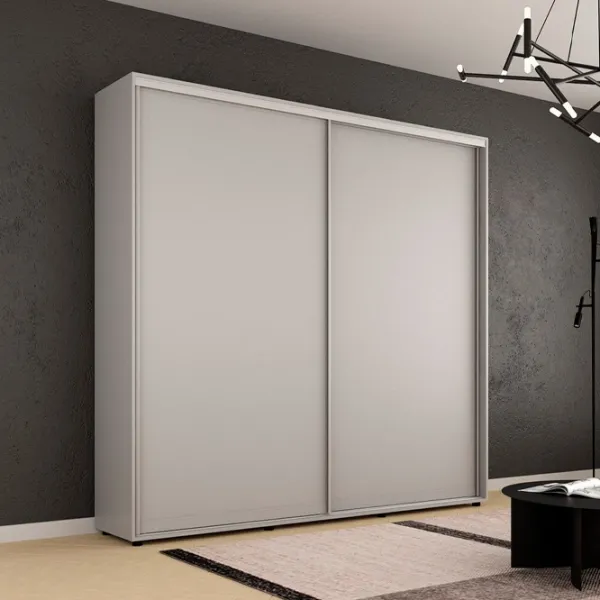 Шкаф Mobildor-Lux Compact 200 x 45см x 220 / ЛДСП / Светло серый photo 2