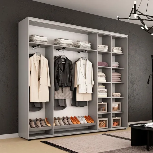 Dulap Mobildor-Lux Compact 250 x 45 x 220 / PAL / Gri deschis photo 3