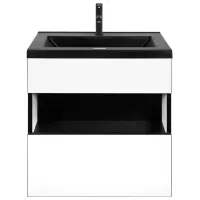 Шкаф с умывальником Aquatoria Eclipse ЛДСП / White