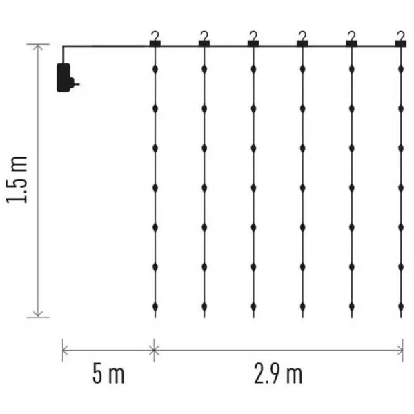Гирлянды LED EMOS D3EW03  / Тёплый белый photo 2