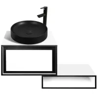 Наборы мебели для ванной комнаты Aquatoria Eclipse ЛДСП / White