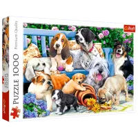 Puzzle Trefl Dogs in the garden 12+/ Количество деталей: 1000